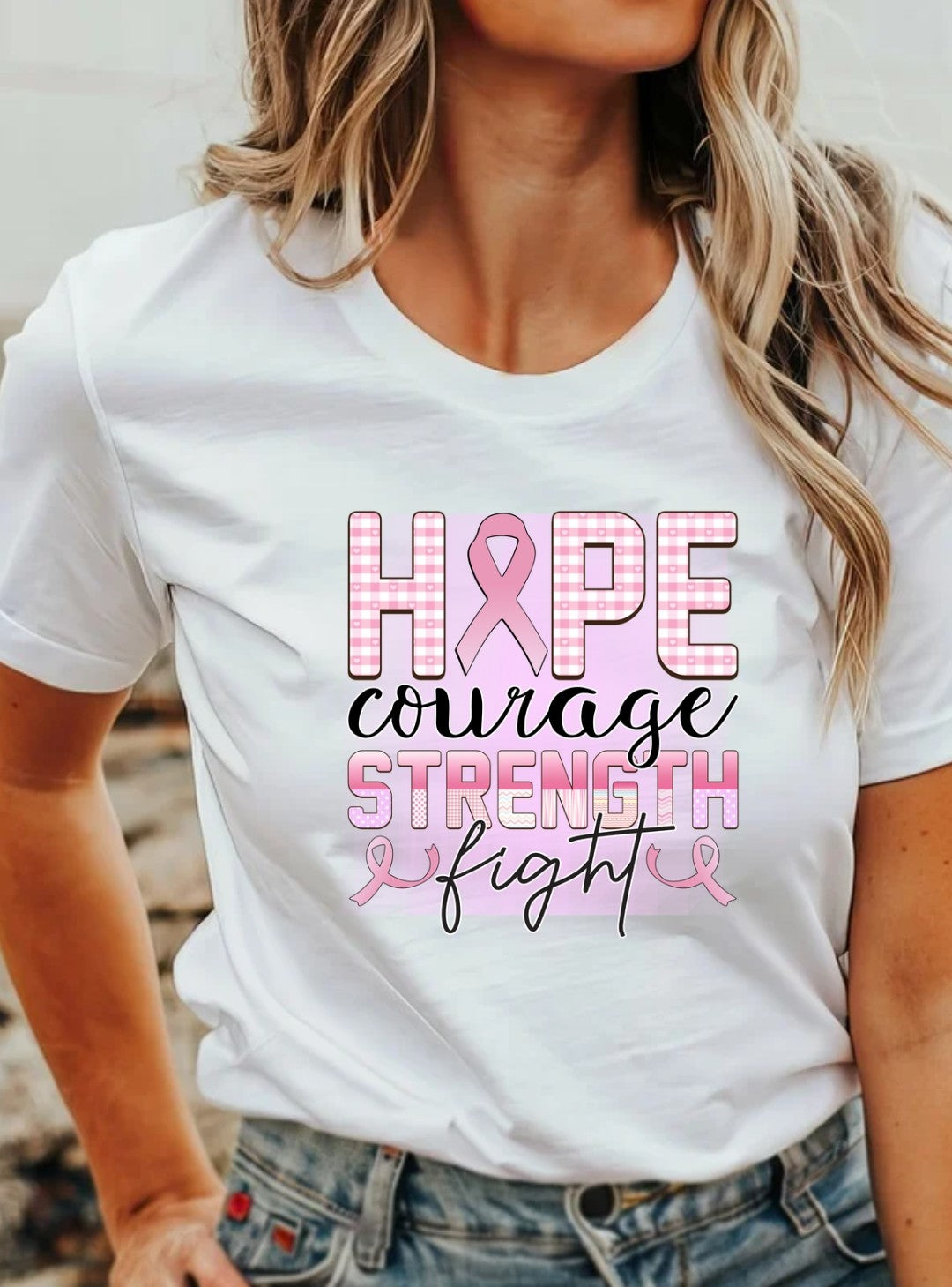 Hope Courage Strength And Fight T-Shirt