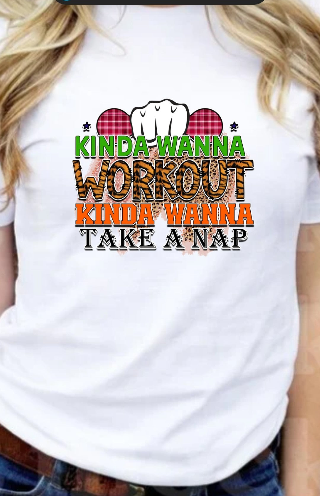 Kinda Wanna Workout Kinda Wanna Take a Nap T-Shirt