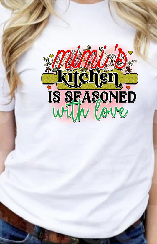 Mimi's Kitchen Seasoned With Love T-Shirt