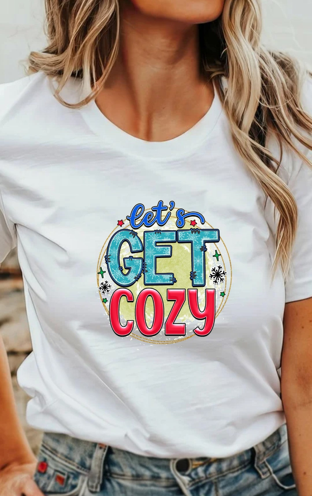 Let's Get Cozy Adult T-Shirt