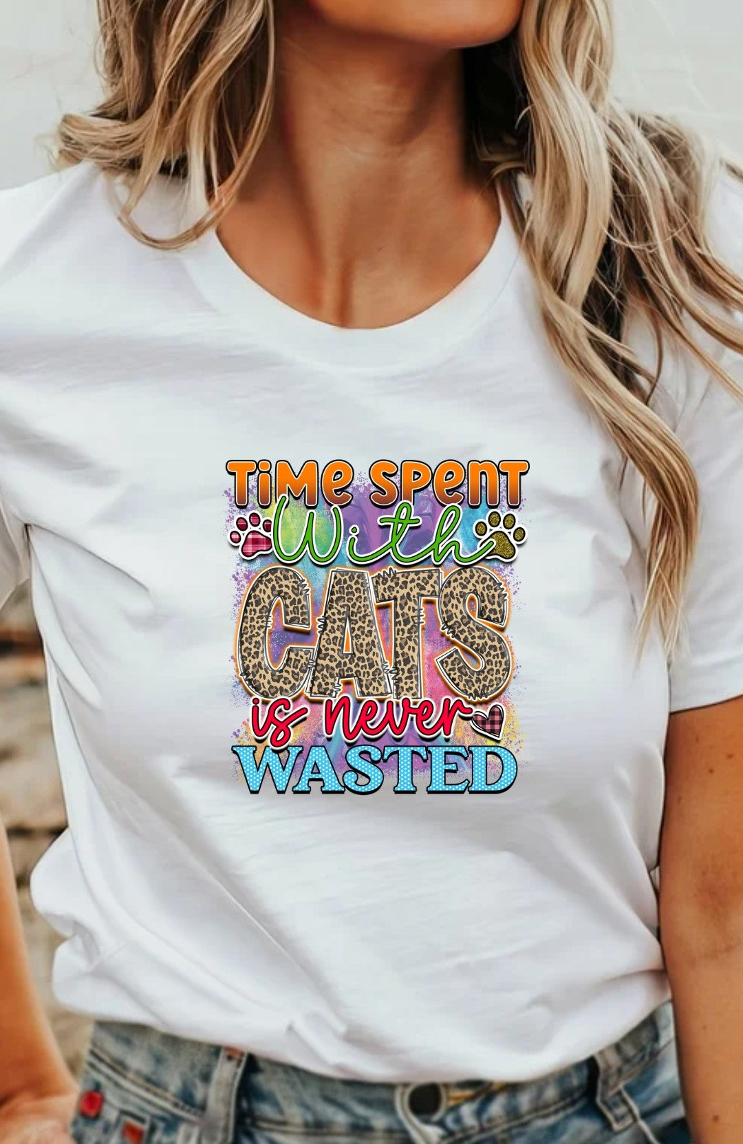 Time Spent With Cats Is Never Wasted T-Shirt