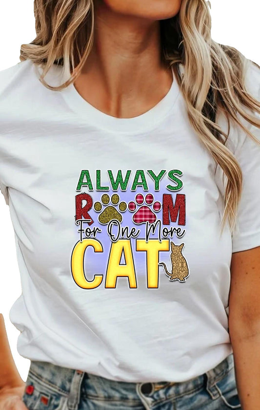 Always Room For One More Cat  Adult T-Shirt