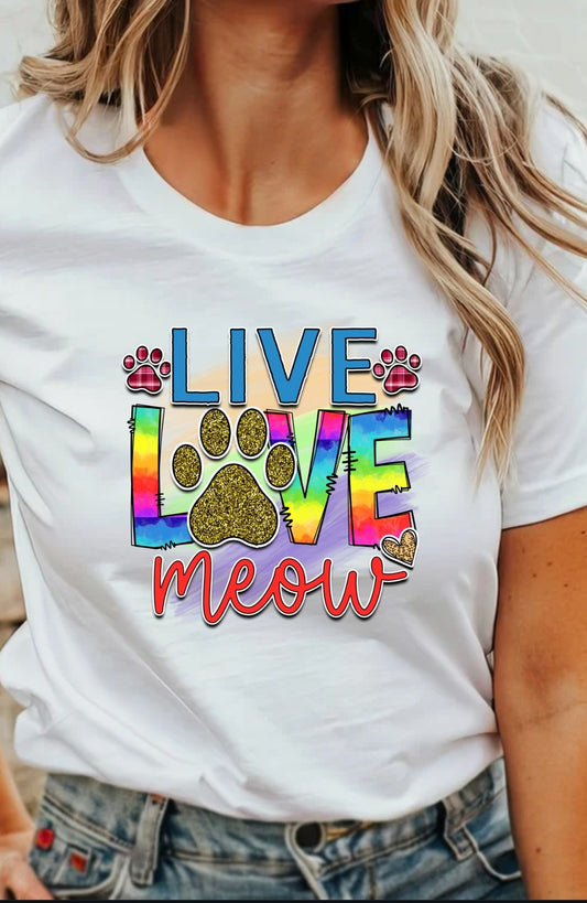 Live Love Meow T-Shirt