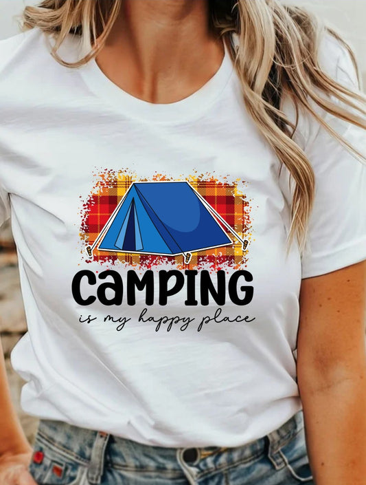 Camping Is My Happy Place T-Shirt