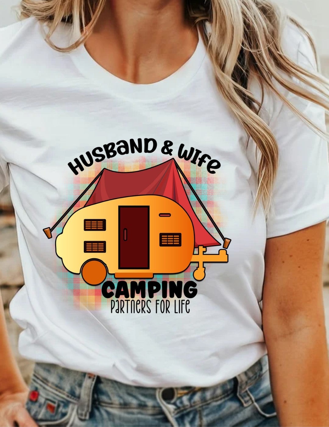 Husband & Wife Camping T-Shirt