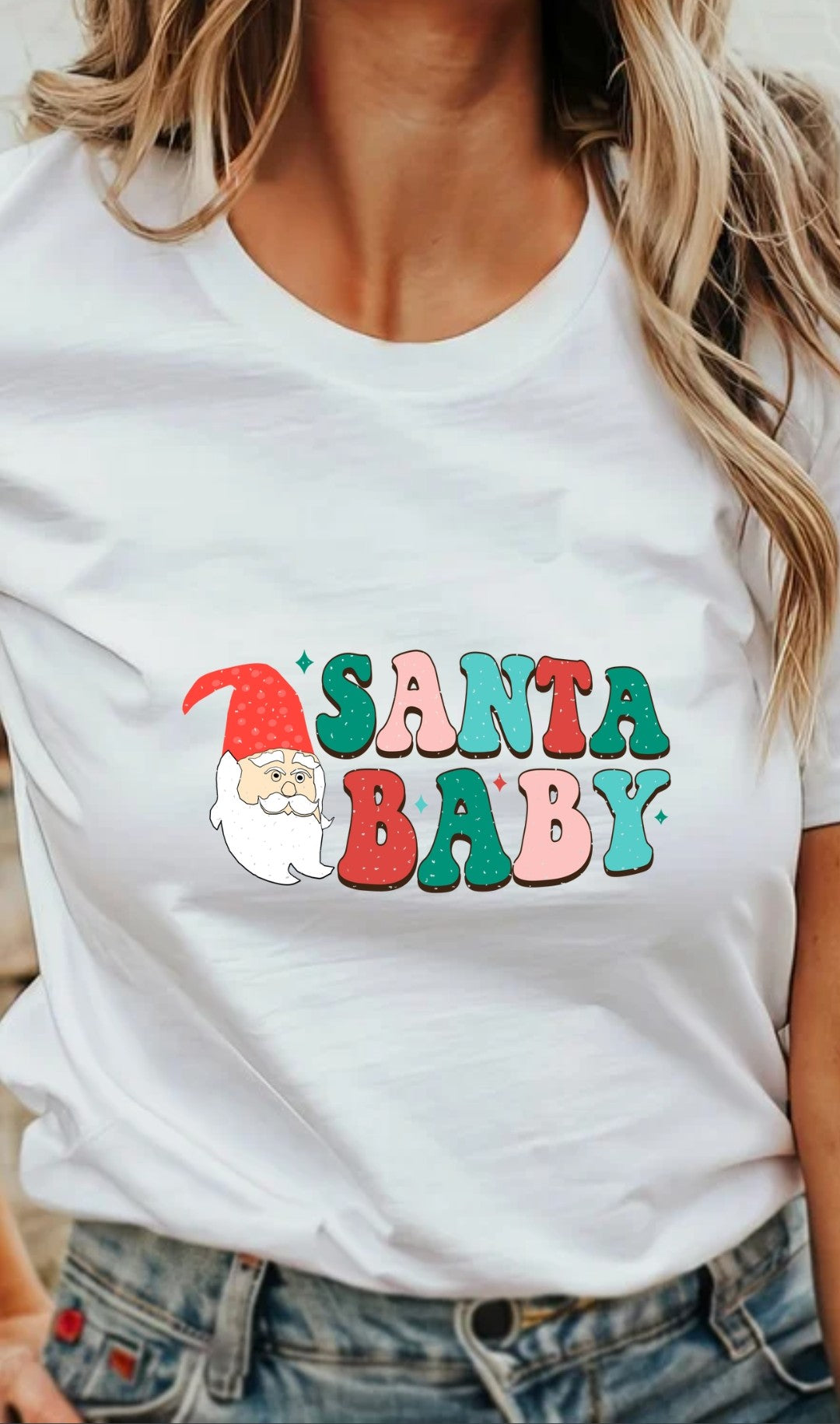 Santa Baby Adult T-Shirt