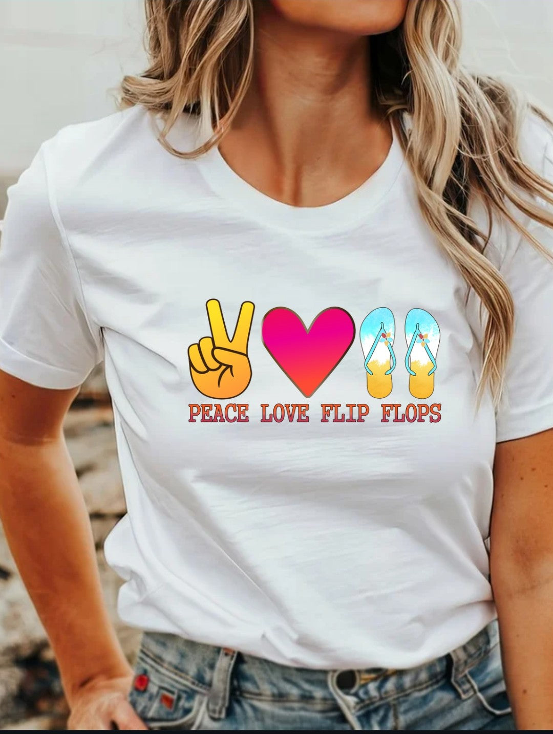 Peace Love Flip Flops T-Shirt