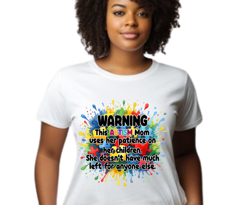 Autism Warning Adult T-Shirt