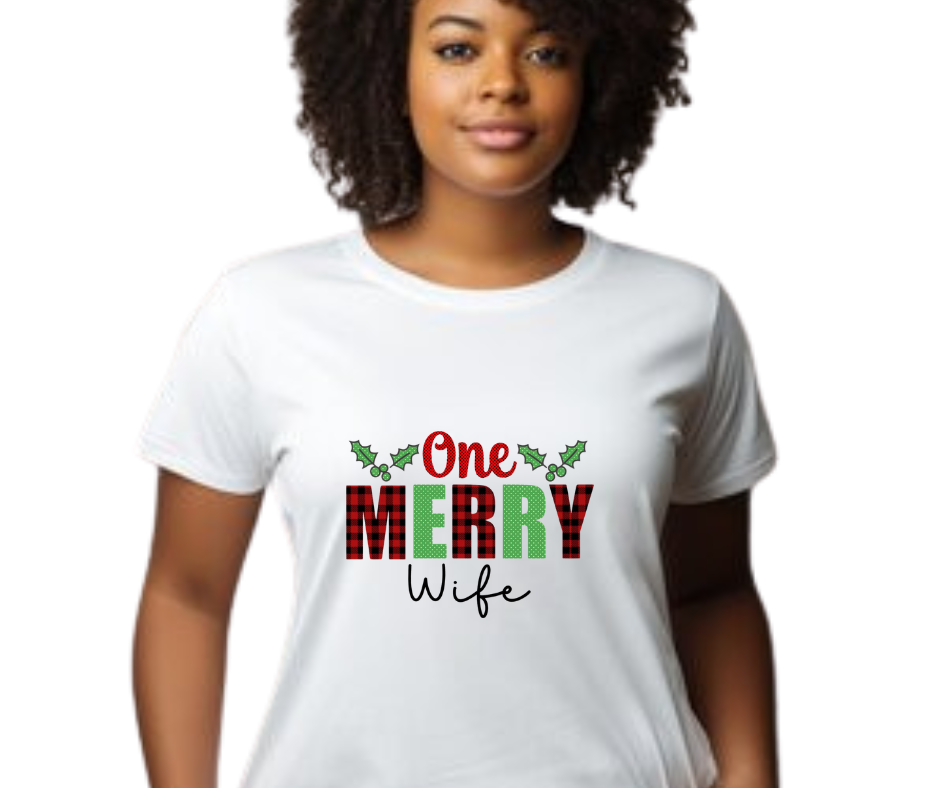 One Merry Wife Adult T-Shirt